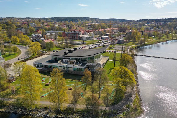 flygbild över en stad