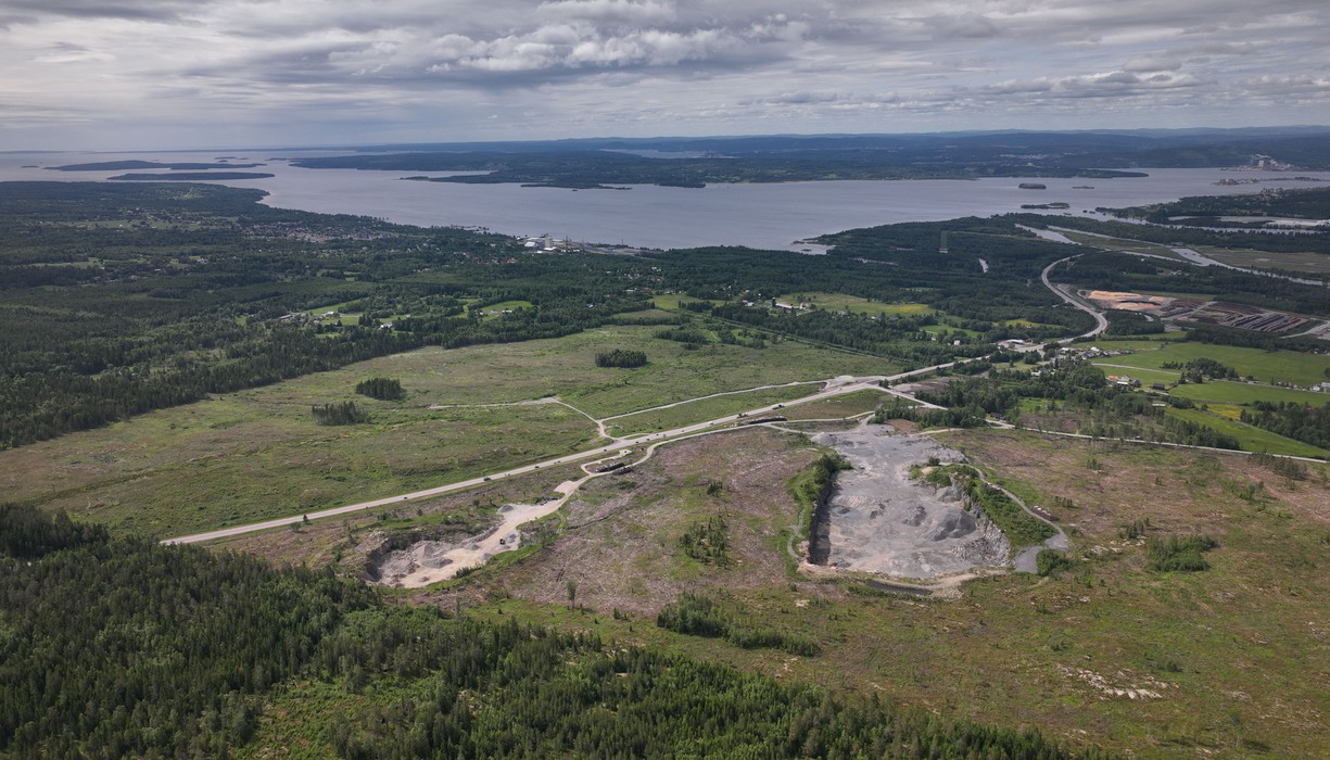 flygbild över ett stort markområde